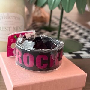 Kids Buttersoft “Rockstar” Slap Bracelet, Purple & Black, NWT